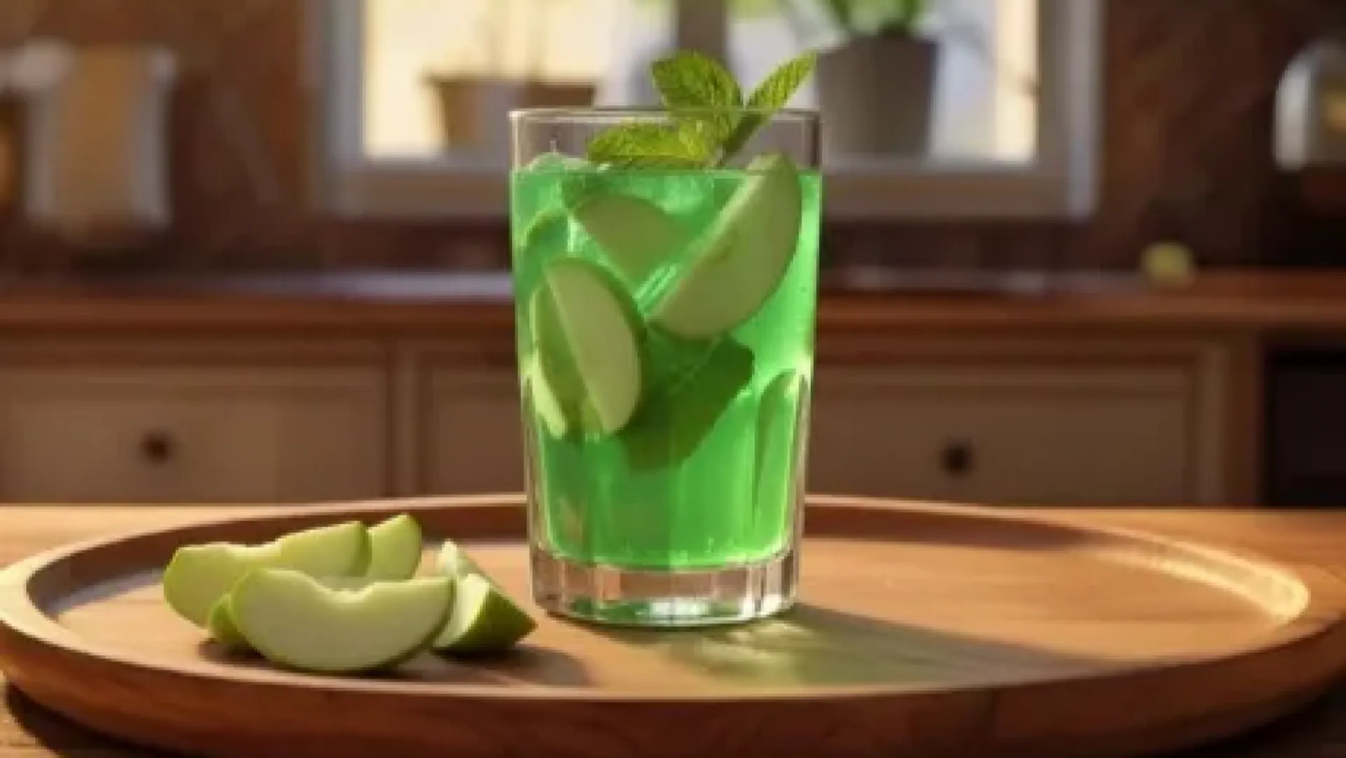 YEŞİL ELMALI LİMONATA